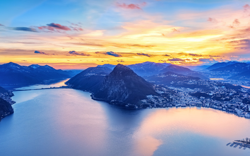 Pognana Lario villas over looking lake como