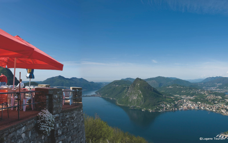 ferry from Porto Ceresio to morcote on lake lugano