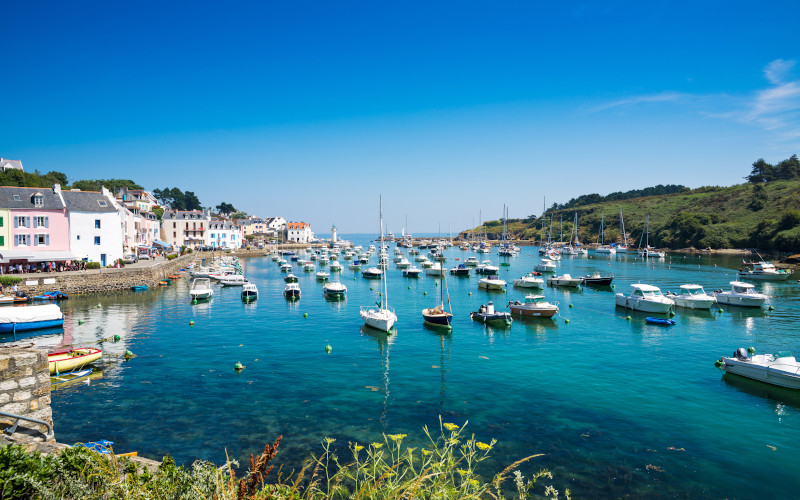 port sauzon on belle ile, quiberon brittany